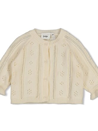 Feetje Feetje - vestje gebreid offwhite