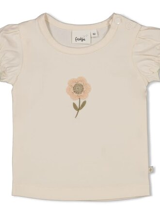 Feetje Feetje - t-shirt crochet bloem