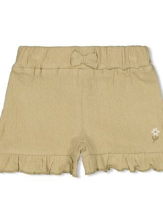 Feetje Feetje - short green crinkle ruches