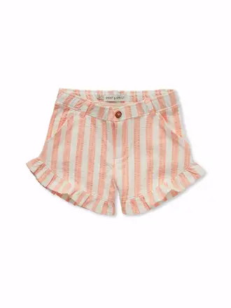 Sproet & Sprout Sproet&Sprout - ruffle short stripe Off white