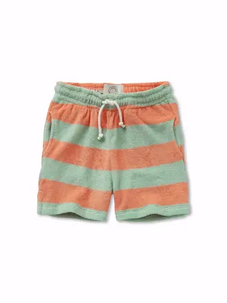 Sproet & Sprout Sproet&Sprout - terry short block stripes silt green