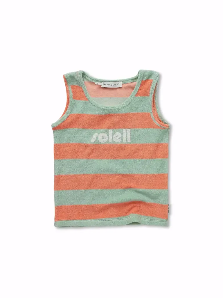 Sproet & Sprout Sproet&Sprout - tanktop stripes silt green