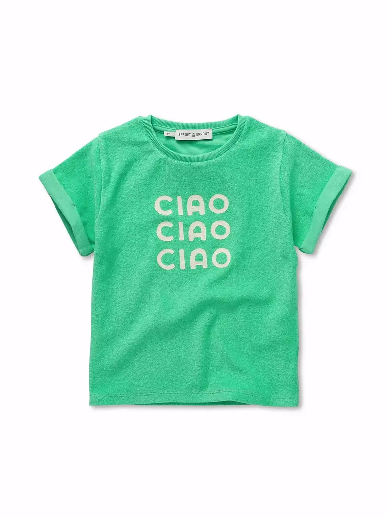 Sproet & Sprout Sproet&Sprout - terry shirt ciao jade green