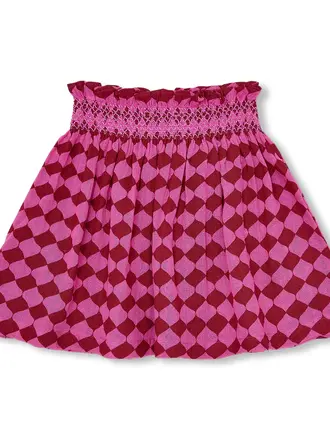 petit blush petit blush - mini smock skirt berry blush