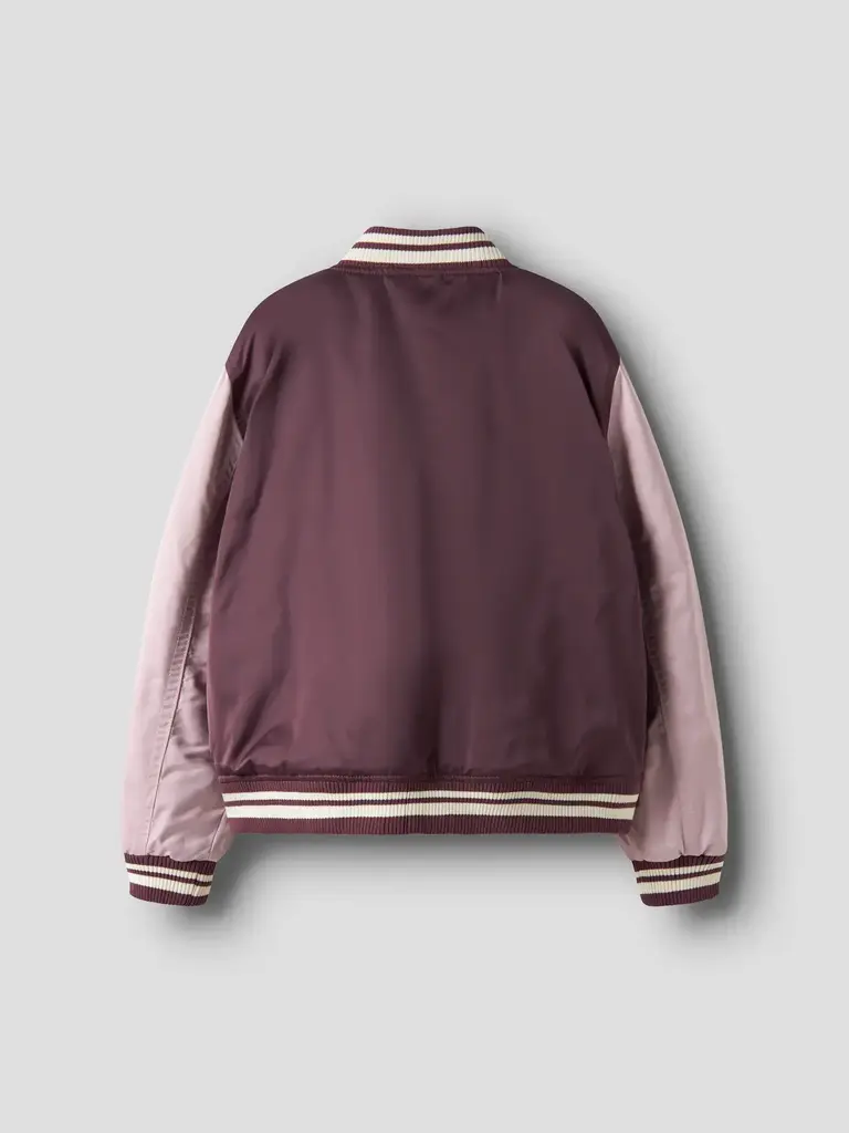 Name It Leopard bomber jacket Plum Wine