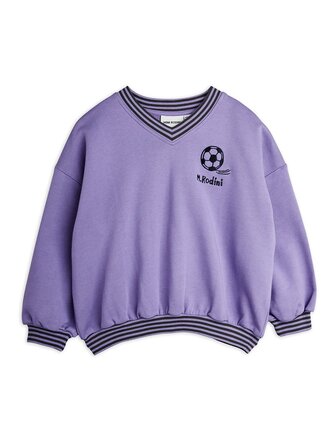 mini rodini Mini rodini -Football emb sweatshirt  purple