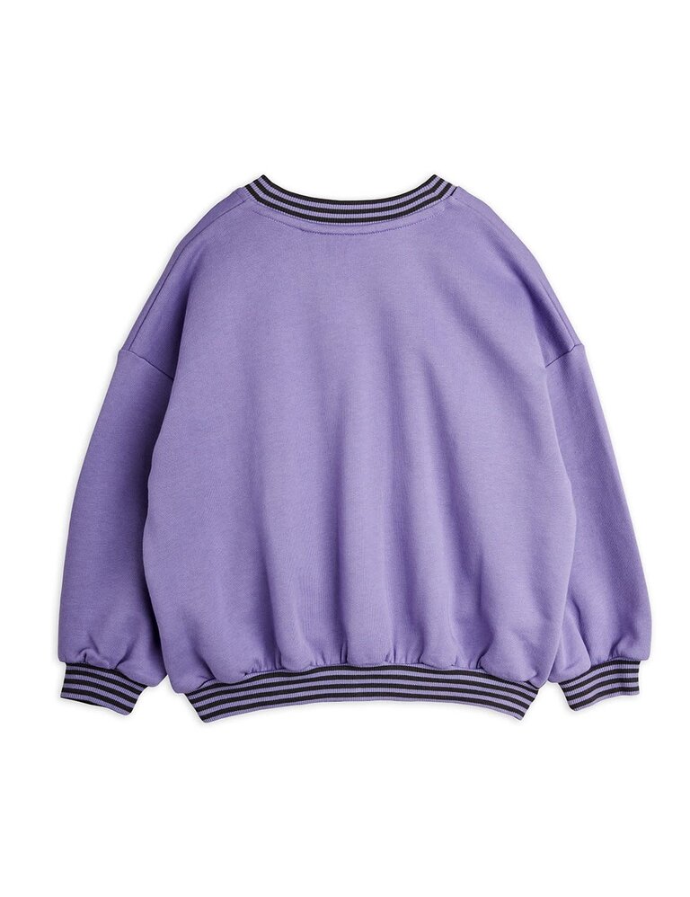 mini rodini Mini rodini -Football emb sweatshirt  purple