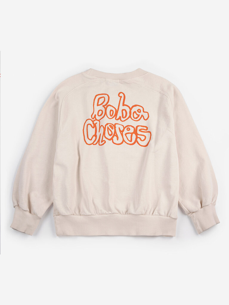 Bobo Choses Bobo choses - By Hand raglan sweatshirt