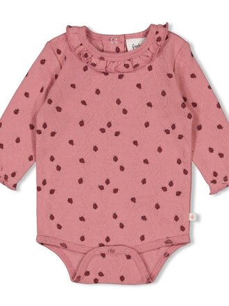 Feetje Feetje - romper ladybug roze