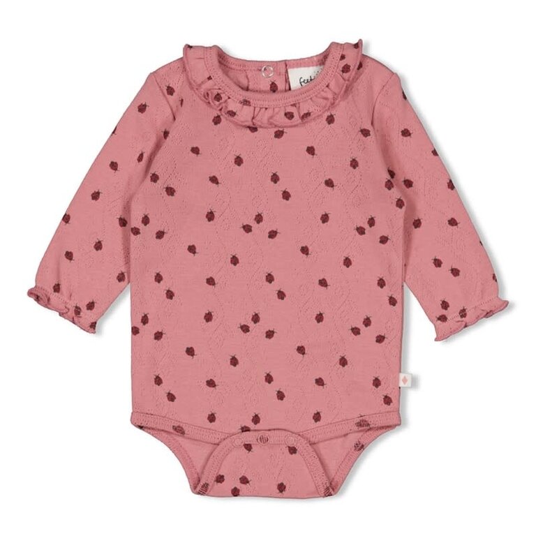Feetje Feetje - romper ladybug roze