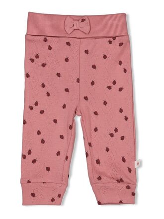 Feetje Feetje - broek ladybug AOP roze