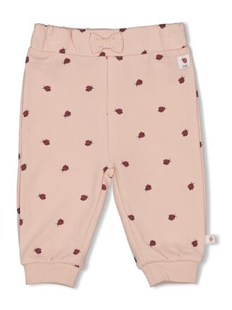 Feetje Feetje - broek zacht roze ladybug