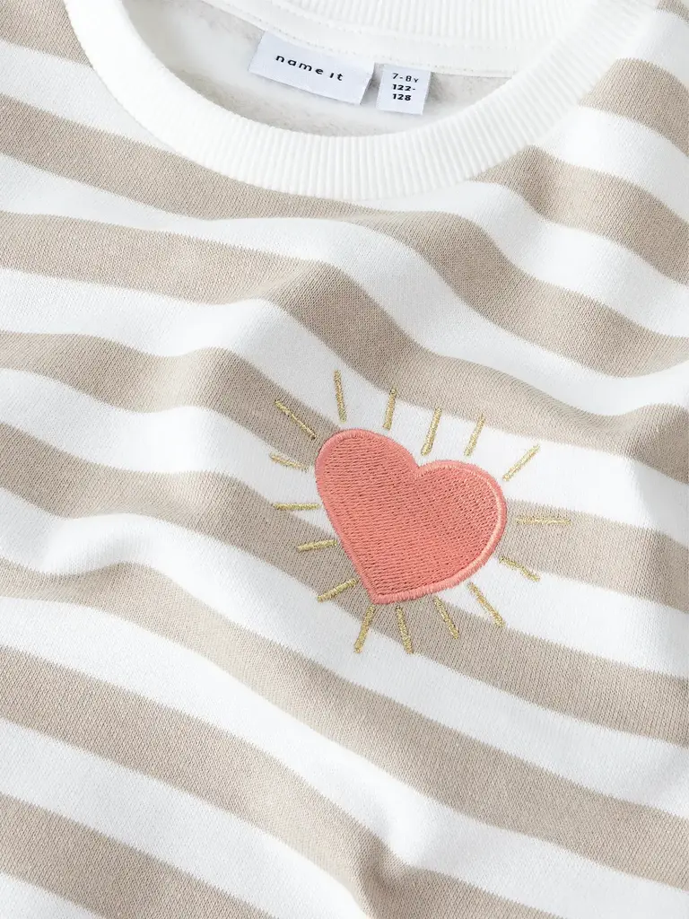 Name It Name it - Sweater stripe hearts emb