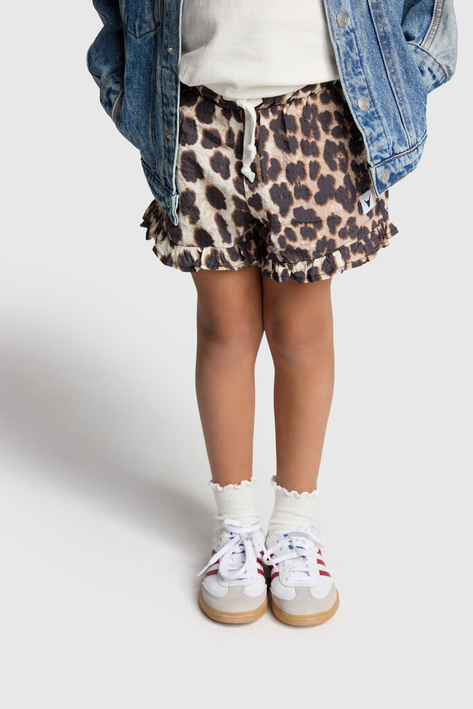 Alix the label alix mini - animal short with ruffles