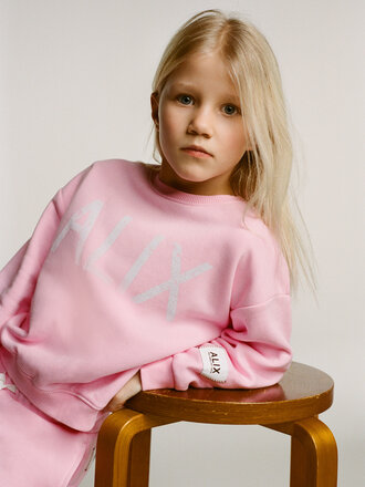 Alix the label alix mini - on tour sweater pink