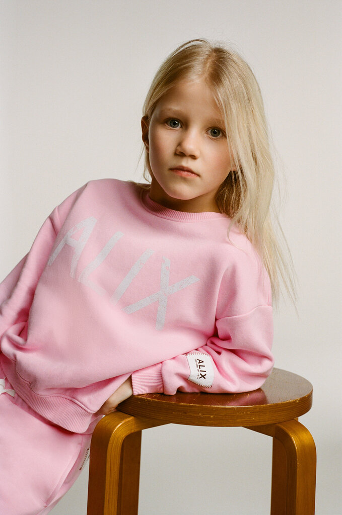 Alix the label alix mini - on tour sweater pink