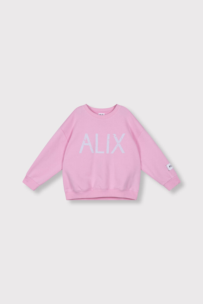 Alix the label alix mini - on tour sweater pink
