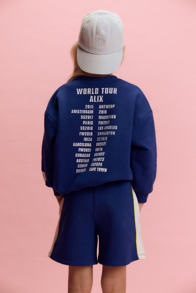 Alix the label alix mini - on tour sweater blue