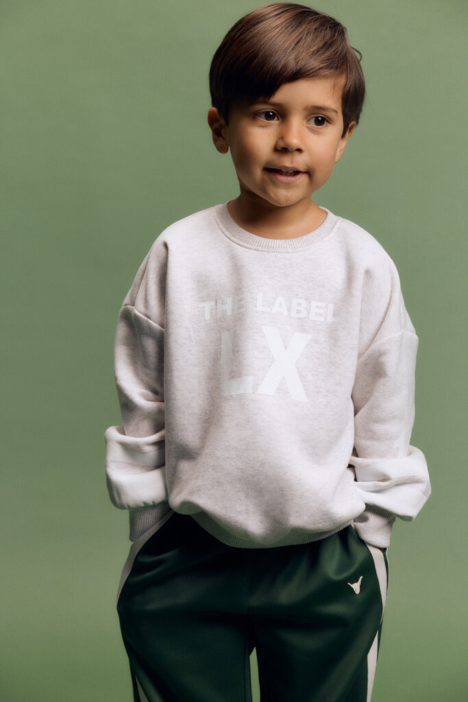 Alix the label alix mini - sporty sweater light grey