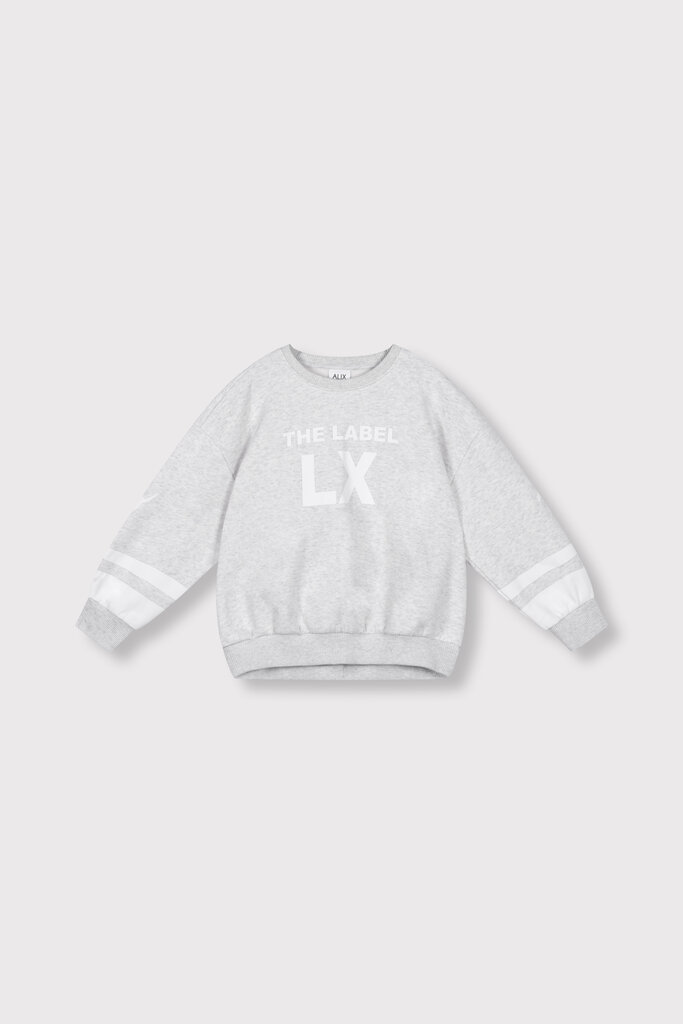 Alix the label alix mini - sporty sweater light grey