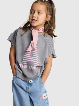 Alix the label alix mini - sleeveless sweat top charcoal grey