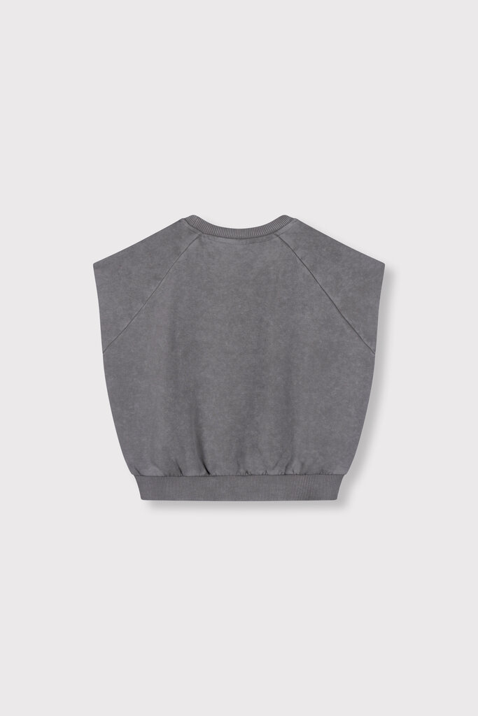 Alix the label alix mini - sleeveless sweat top charcoal grey