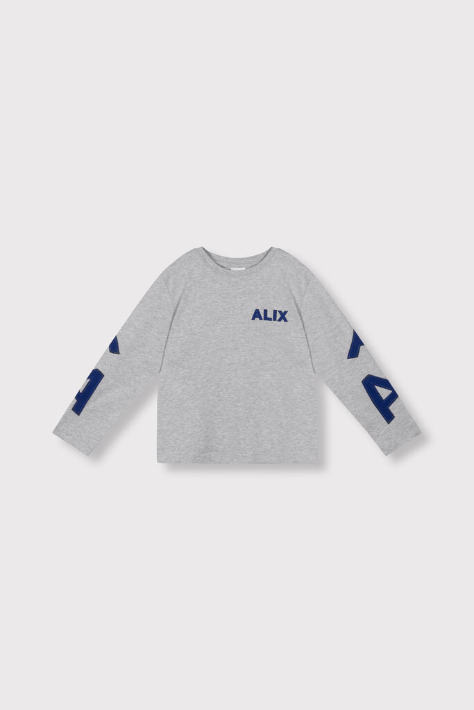 Alix the label alix mini - patch long sleeve grey