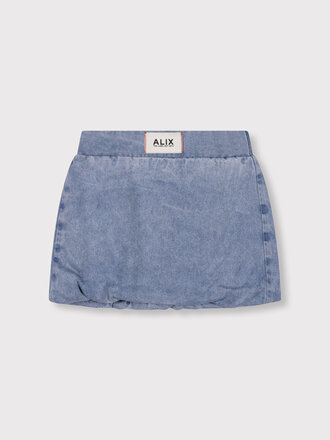 Alix the label Alix mini - denim balloon skirt