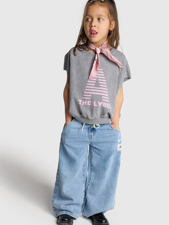 Alix the label alix mini - wide leg flowy denim pants