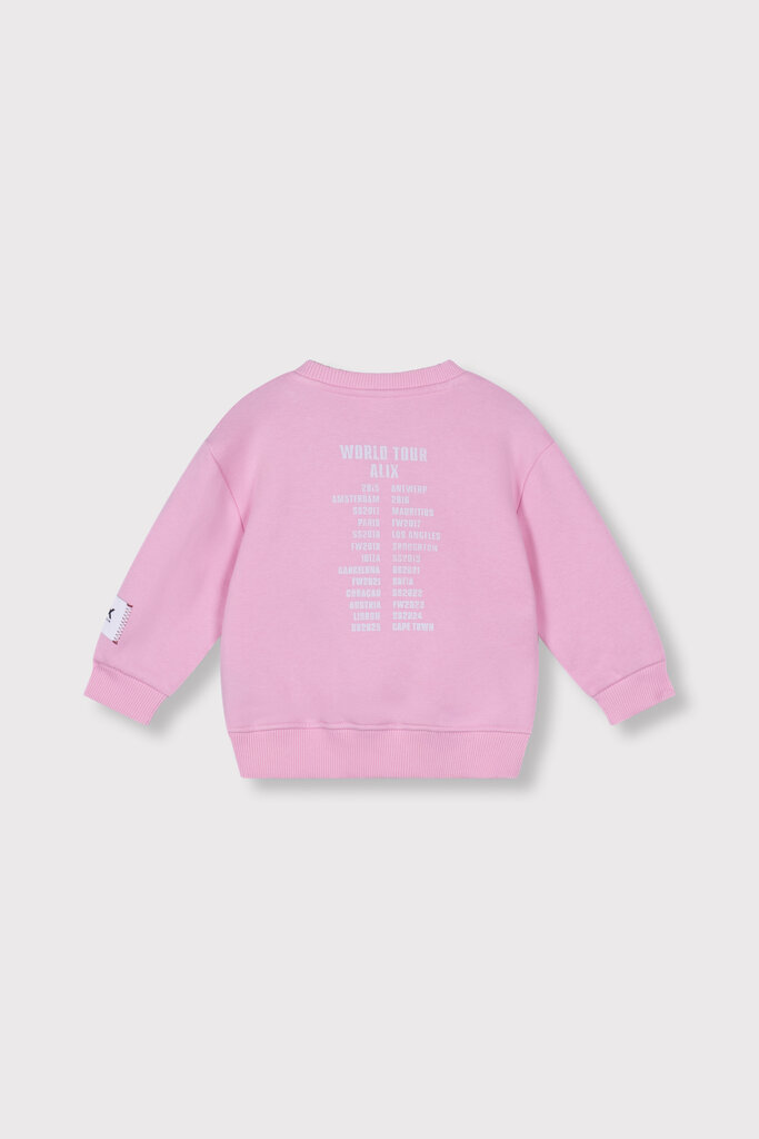 Alix the label Alix mini - baby on tour sweater pink
