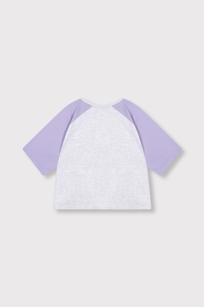 Alix the label Alix mini - contrast raglan t-shirt grey melange