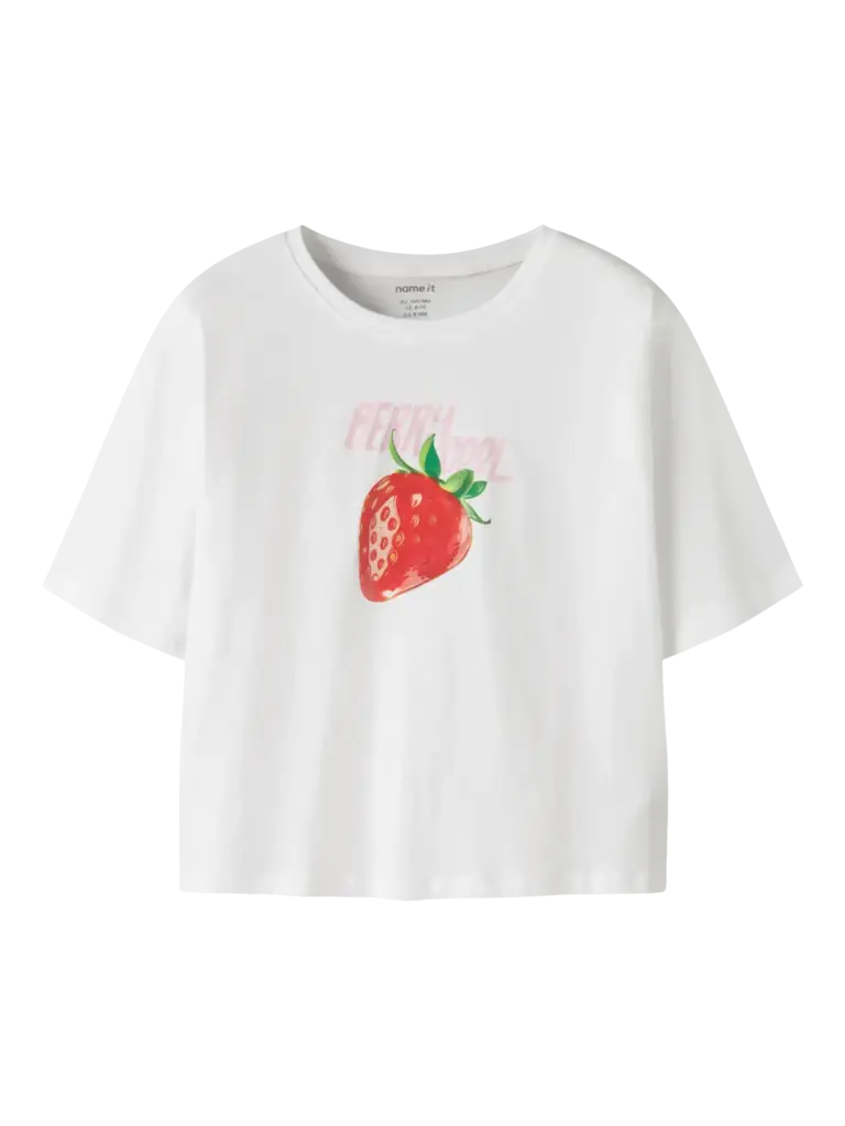 Name It Name it - T-Shirt strawberry Bright White
