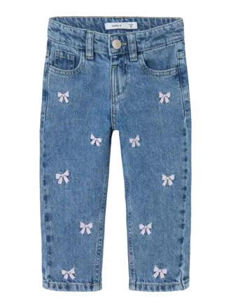 Name It name it - Bella blue denim strikjes