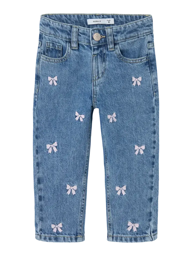 Name It name it - Bella blue denim strikjes