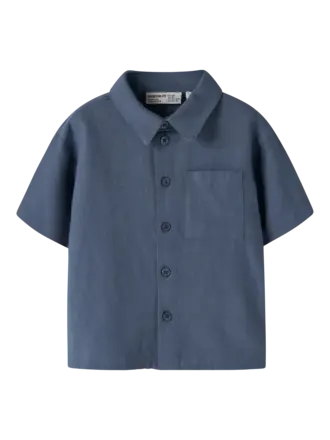 Name It Name it -FAHER SS SHIRT vintage indigo