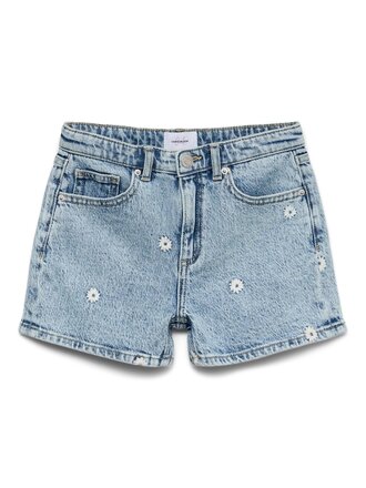 Vero moda girl vero moda - tess short flower/deni