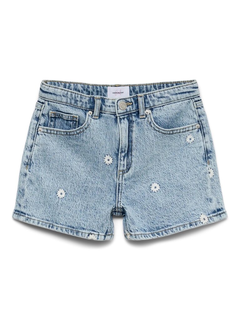 Vero moda girl vero moda - tess short flower/deni