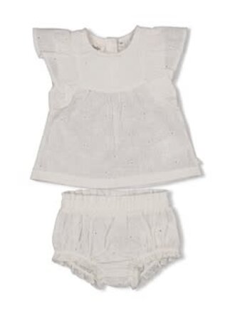Feetje Feetje - top + bloomer white