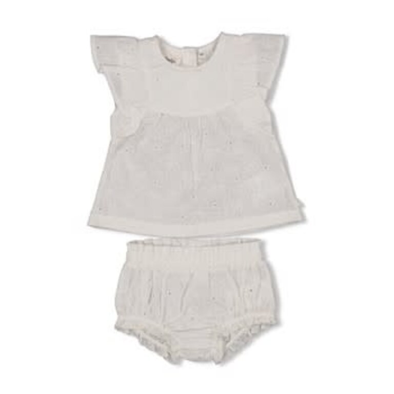 Feetje Feetje - top + bloomer white