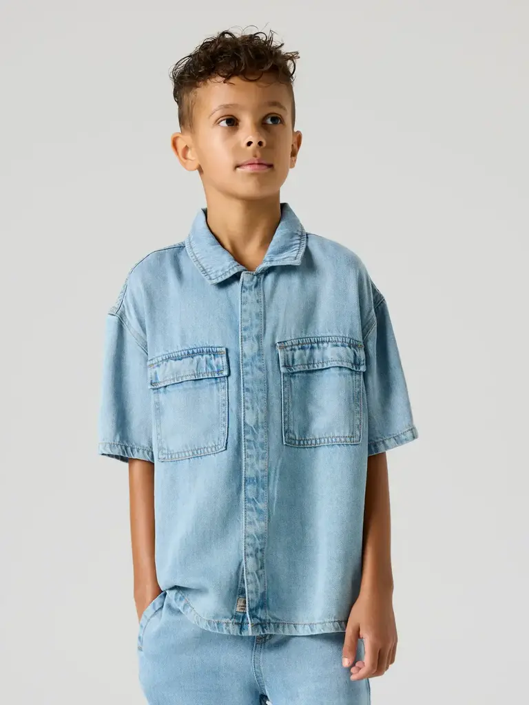 Name It Name it -  JOY DNM BOXY 1/2 SHIRT