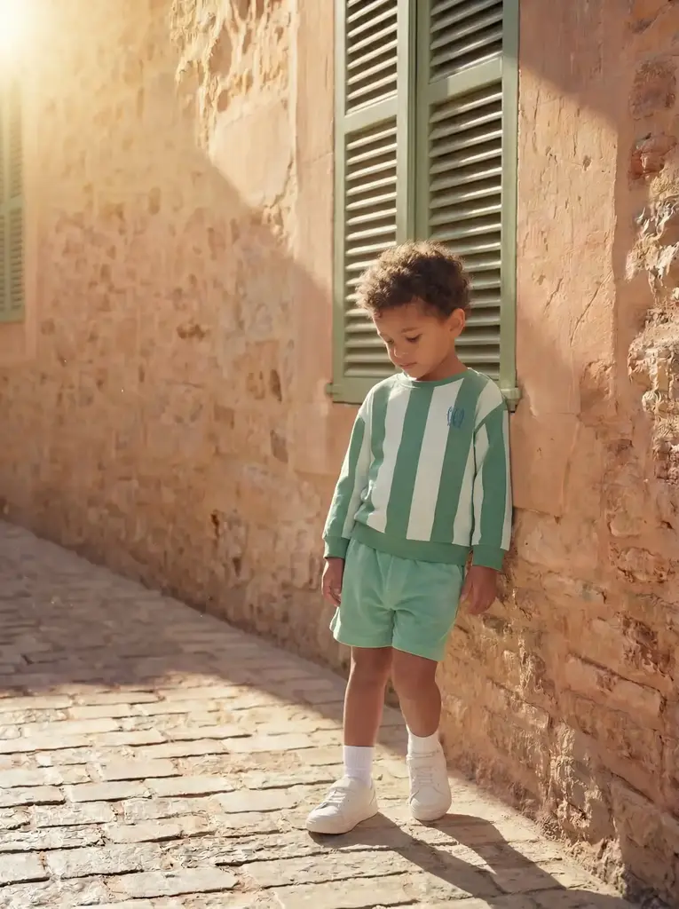 Name It Name it - Stripe sweater Jelly Bean