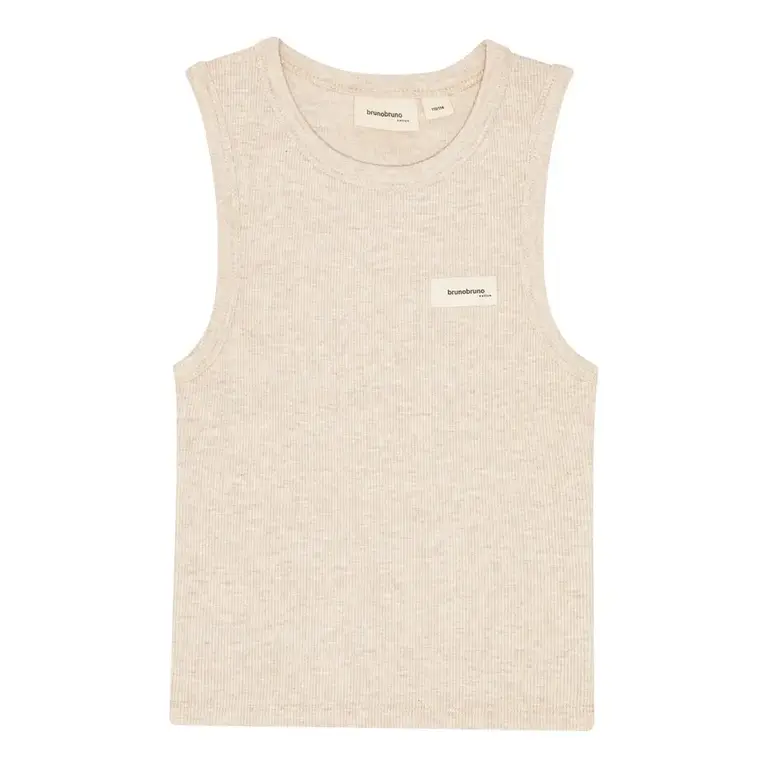 brunobruno Brunobruno - Elliot tank top white melange