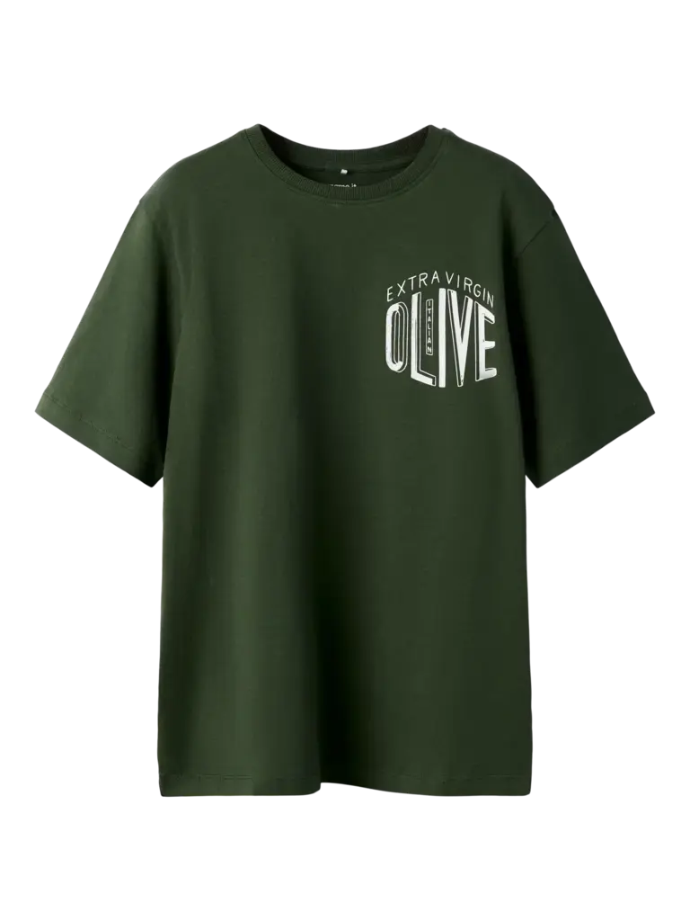 Name It Name it - T-shirt Olive Black Forest