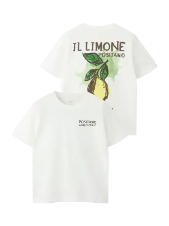 Name It Name it - T-shirt Halman  Cloud Dancer Lemon