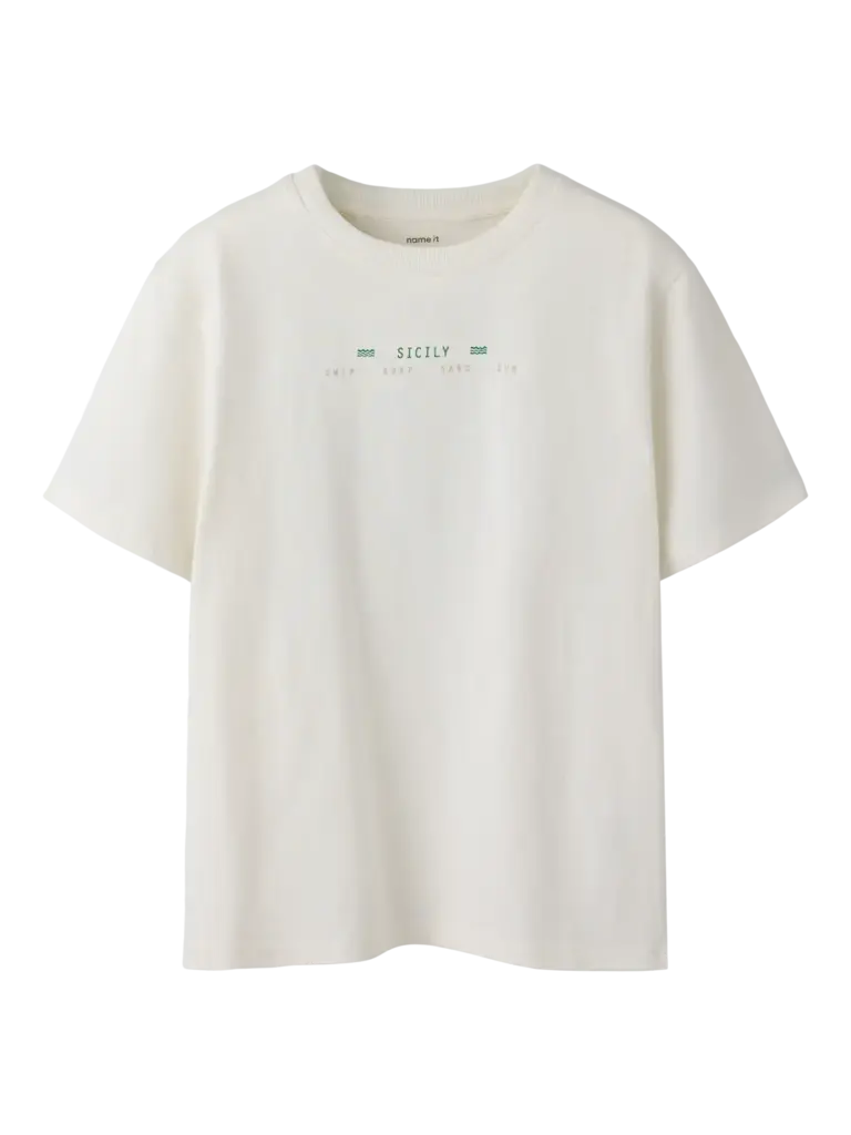 Name It Name it - T-shirt Cloud dancer Palm tree