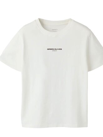 Name It Name it - T-shirt Cloud Dancer Olive