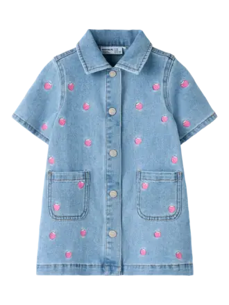 Name It name it - denim dress strawberry