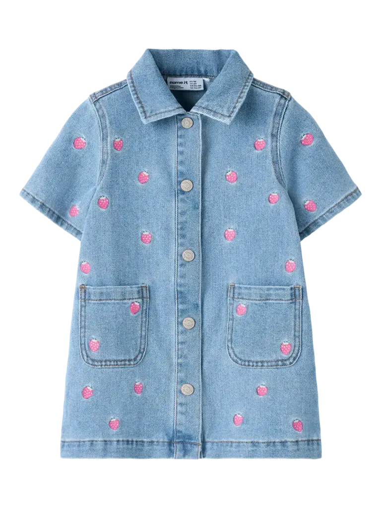 Name It name it - denim dress strawberry