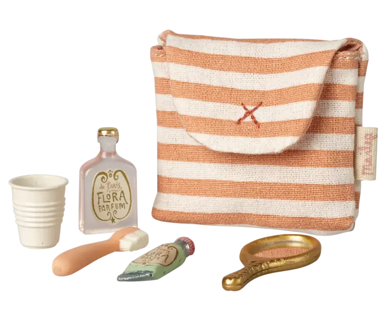 Maileg Maileg - toothbrush set in bag coral