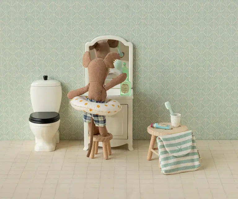 Maileg Maileg - toothbrush set in bag blue